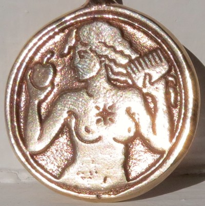 Talisman larger than actual size