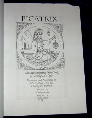 Picatrix Title Page