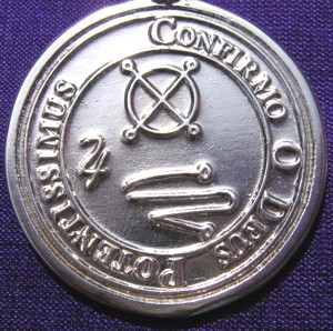 Talisman larger than actual size