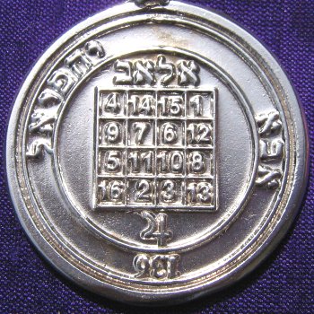 Talisman larger than actual size