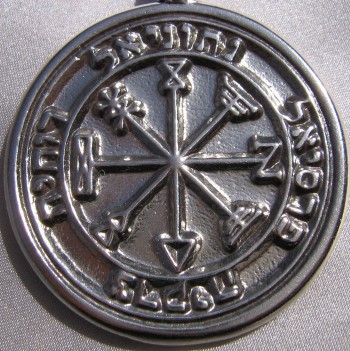 Talisman larger than actual size