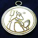 crowned jupiter bronze talisman