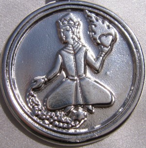 Talisman larger than actual size