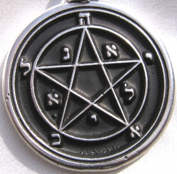 Talisman larger than actual size