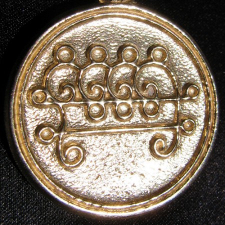 Talisman larger than actual size