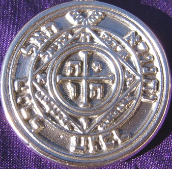 Talisman larger than actual size