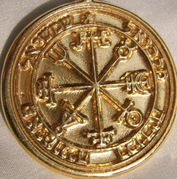 Talisman larger than actual size