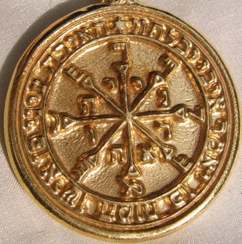 Talisman larger than actual size