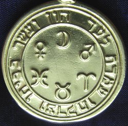 Talisman larger than actual size