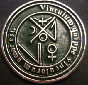 Talisman larger than actual size