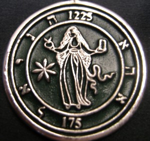 Talisman larger than actual size