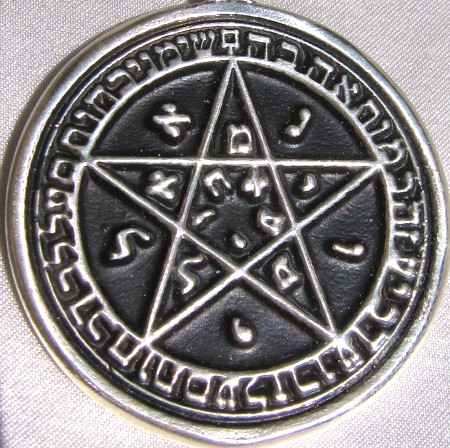 Talisman larger than actual size