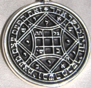 Talisman larger than actual size