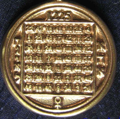 Talisman larger than actual size