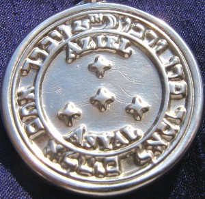 Talisman larger than actual size