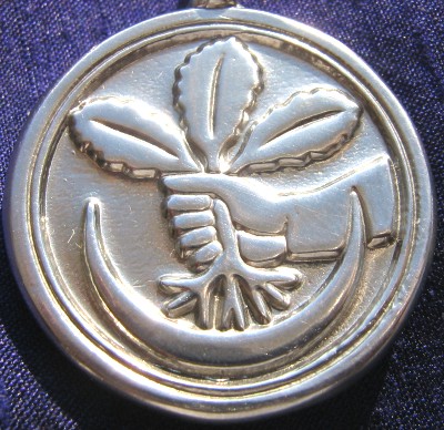 Talisman larger than actual size
