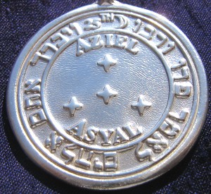 Talisman larger than actual size