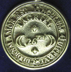 Talisman larger than actual size