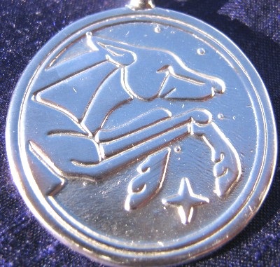 Talisman larger than actual size