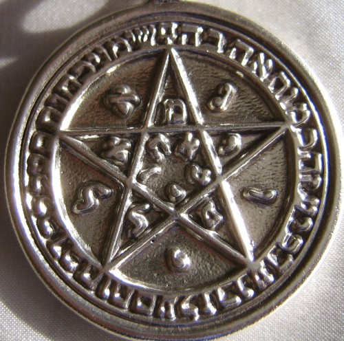 Talisman larger than actual size