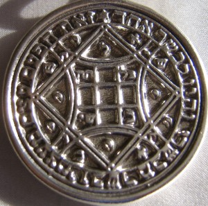 Talisman larger than actual size