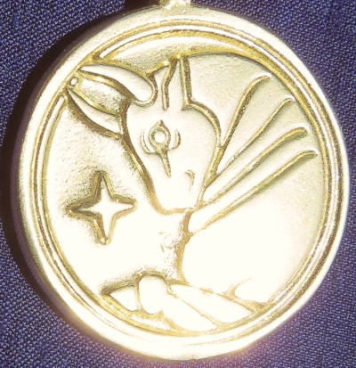 Talisman larger than actual size