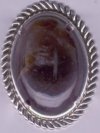 Amethyst Cabochon actual size 1 inch x .5 inch