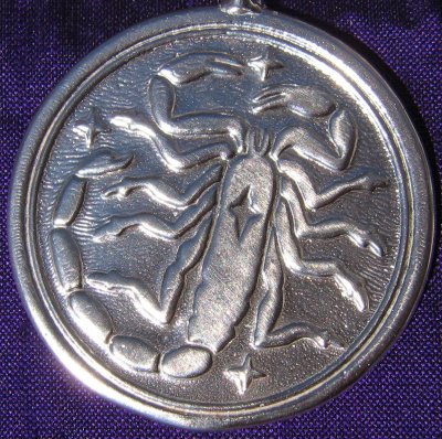 Talisman larger than actual size