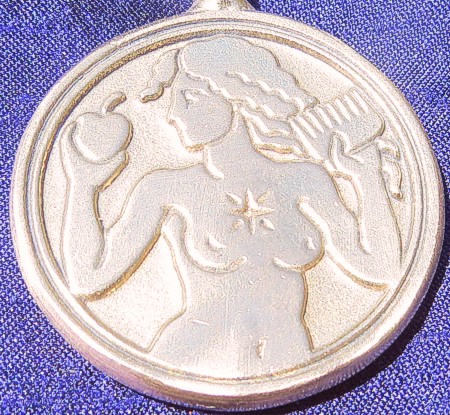 Talisman larger than actual size