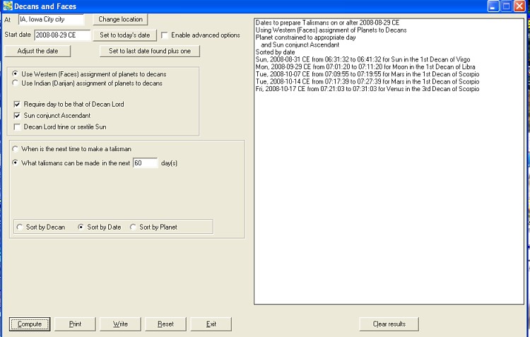 Decanichorn Main Screen