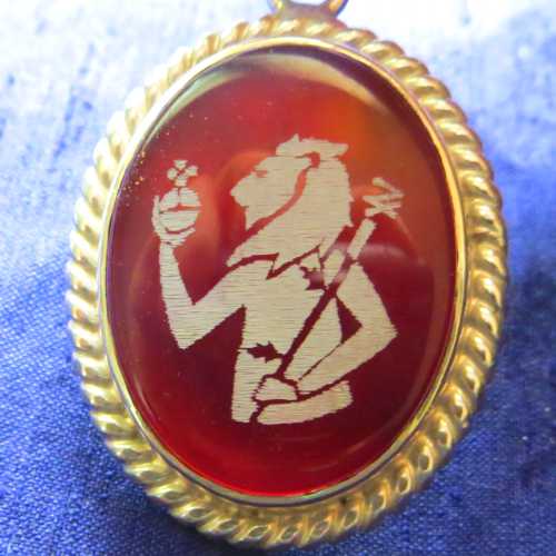 agate lion head jupiter talisman