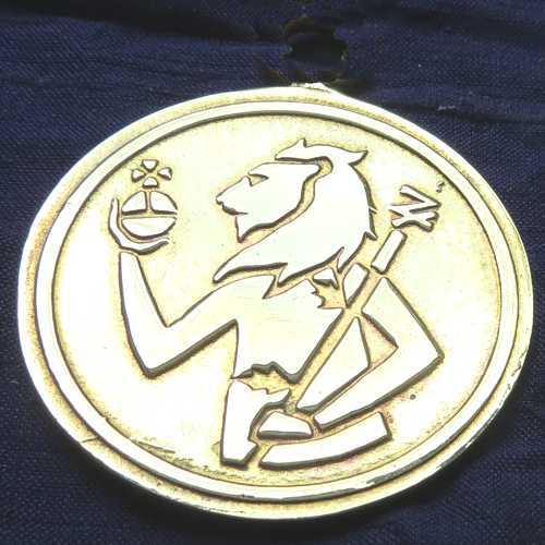  bronze lion head jupiter talisman