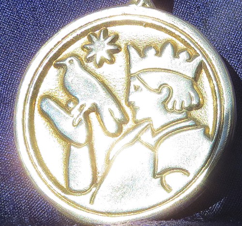 Talisman larger than actual size