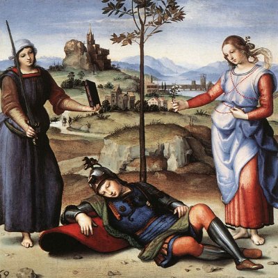 The Knight's Dream Raphael