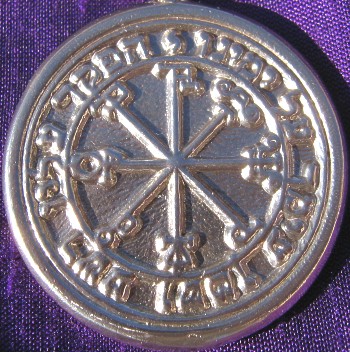 Talisman larger than actual size