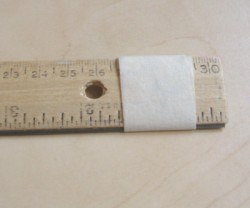taped ruler