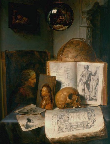 Vanitas Still Life with Skull