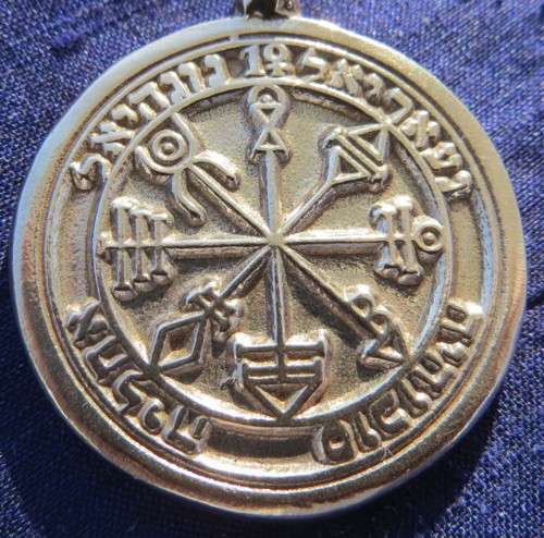 Talisman larger than actual size