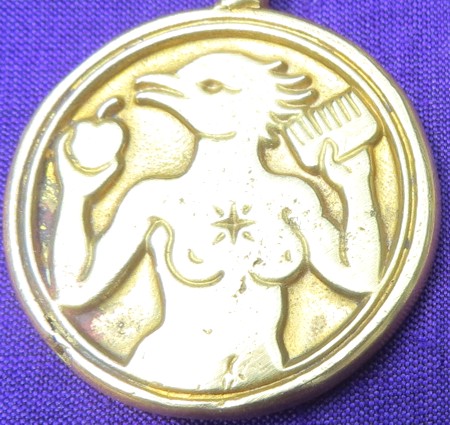 Talisman larger than actual size