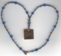 Copper and Lapis Venus Necklace