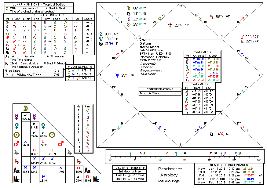 Saturn chart